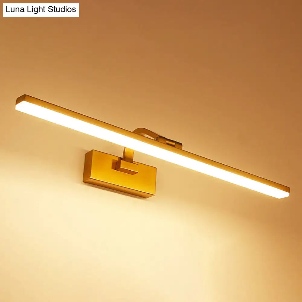 Brass Linear Vanity Light