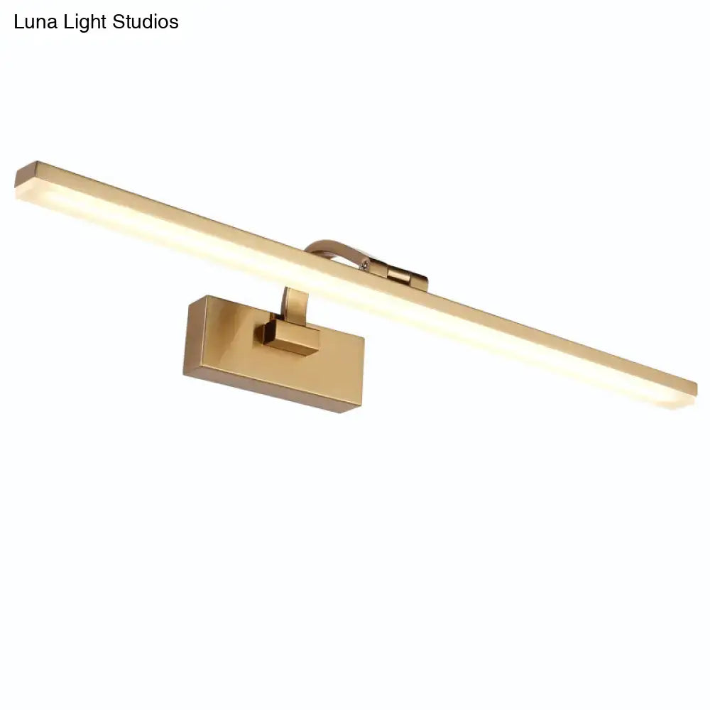 Brass Linear Vanity Light