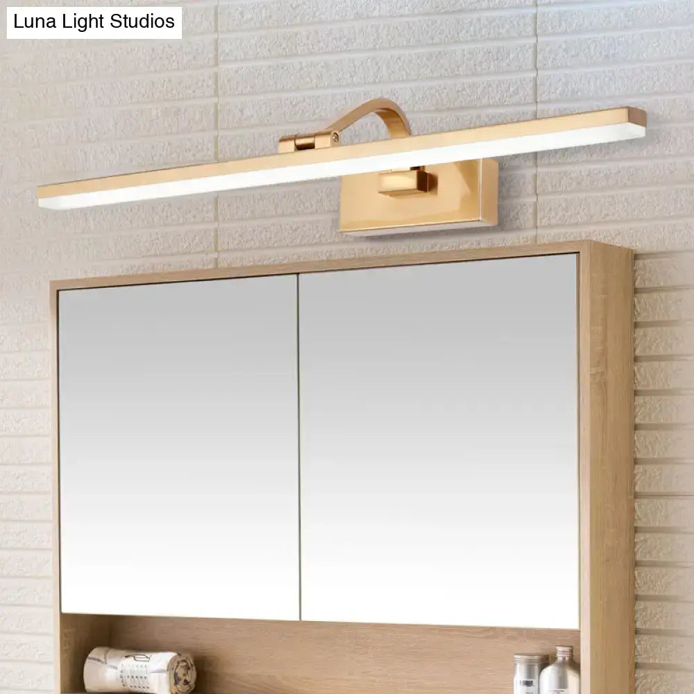 Brass Linear Vanity Light