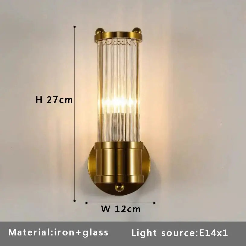 Brass Marble Luxury Hallway Sconce