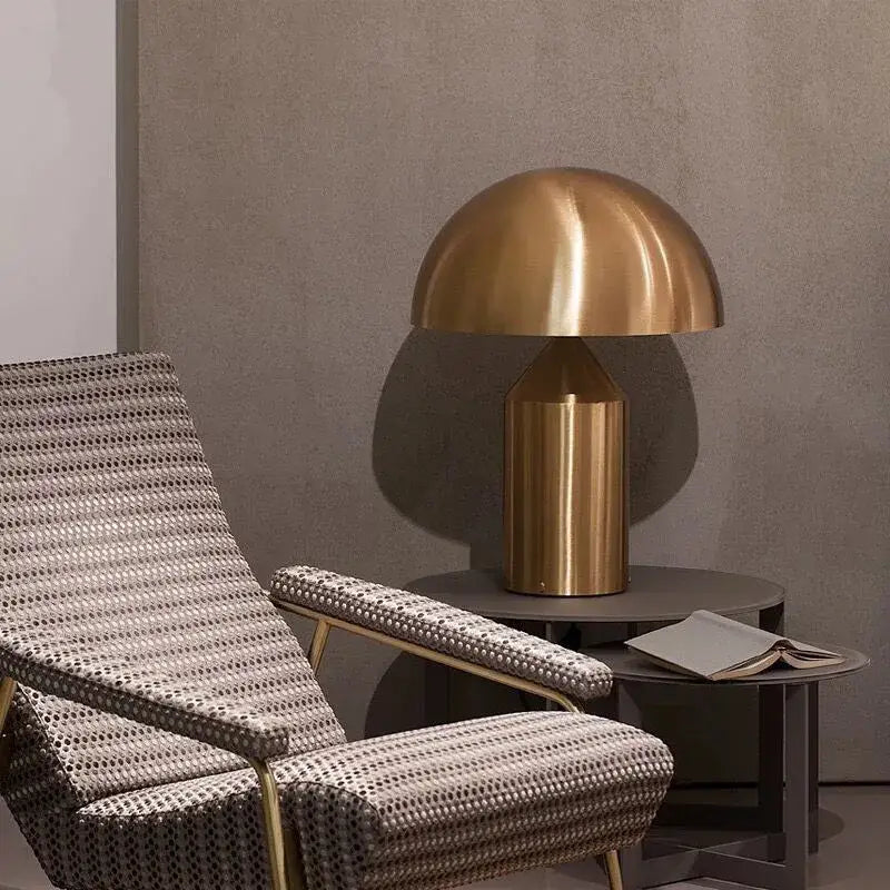 Brass Mushroom Table Lamp