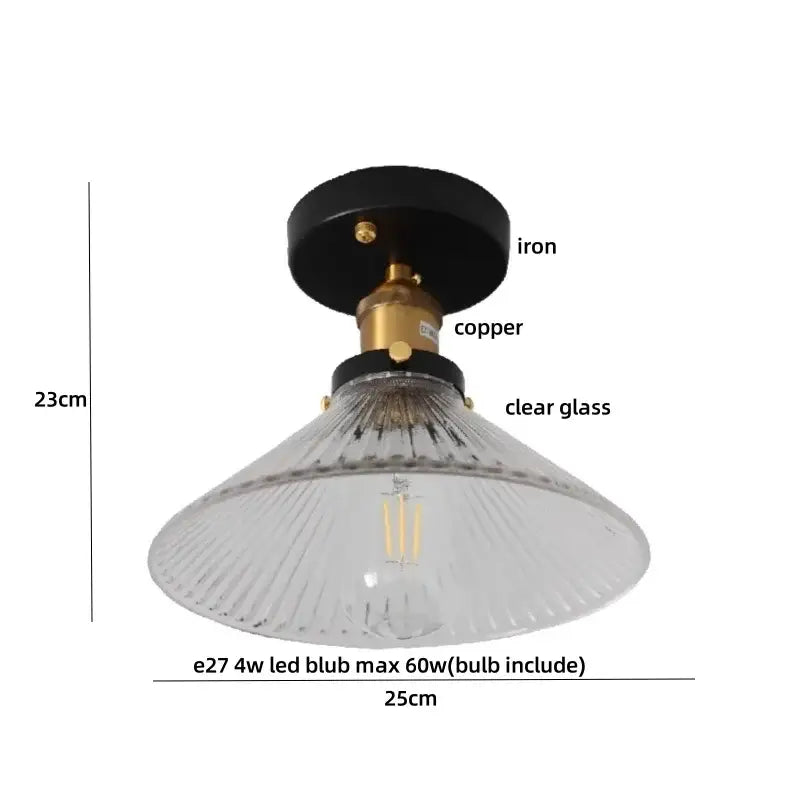 Brass Orchid Ceiling Lamp