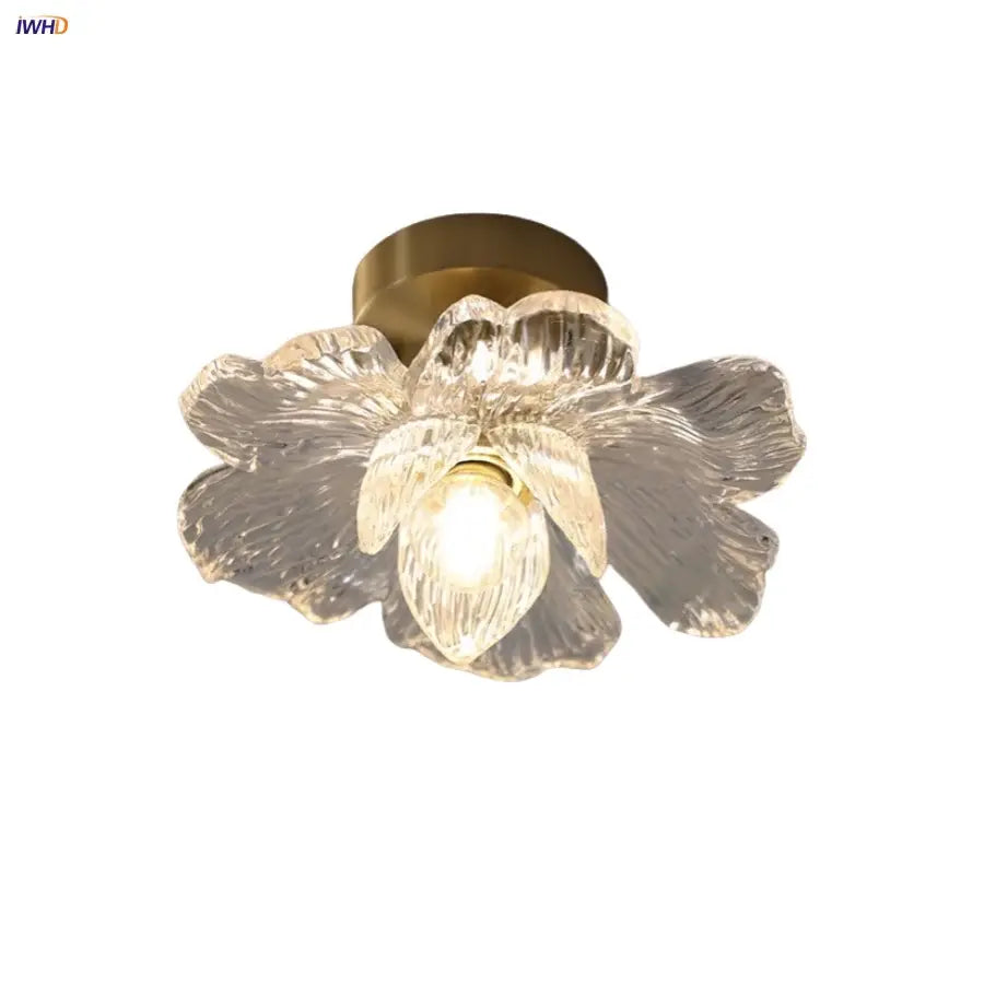 Brass Orchid Ceiling Lamp