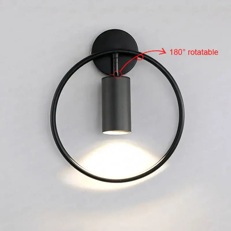 Gold Circular Wall Light