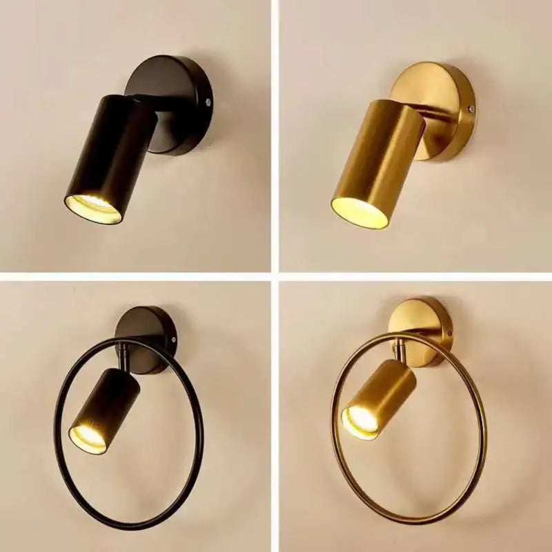 Gold Circular Wall Light