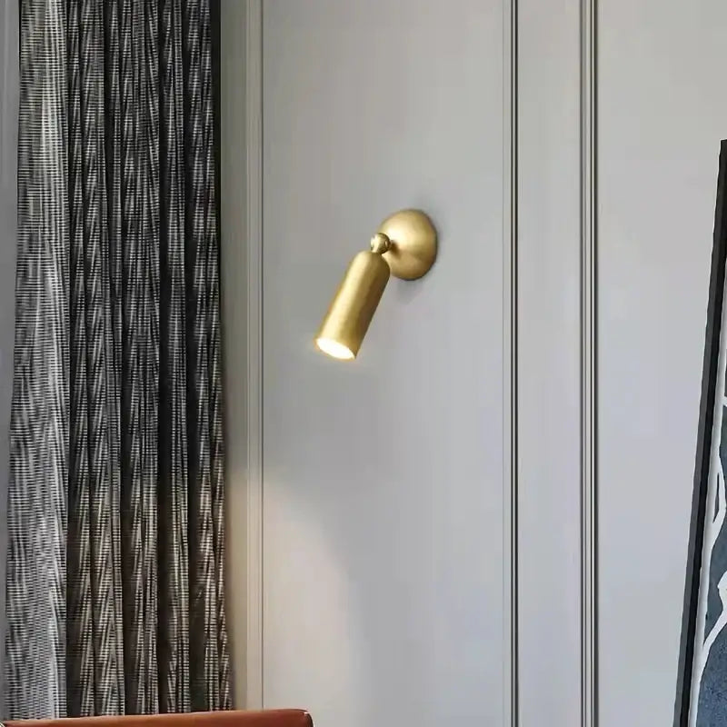 Gold Rotatable Wall Spotlight