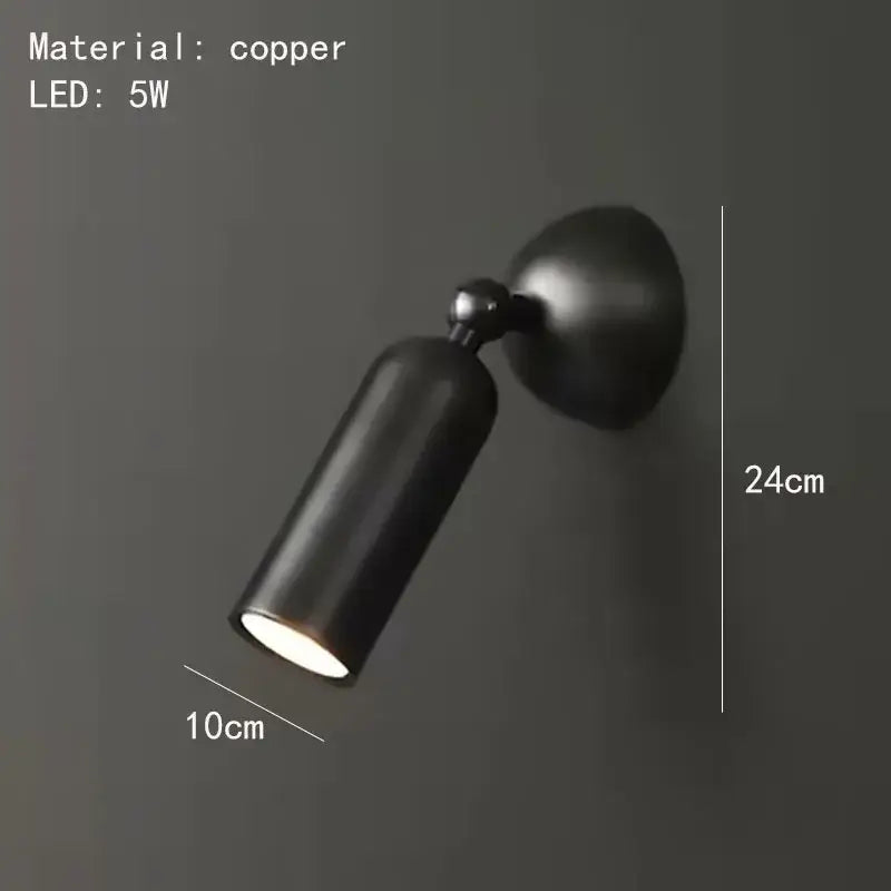Gold Rotatable Wall Spotlight