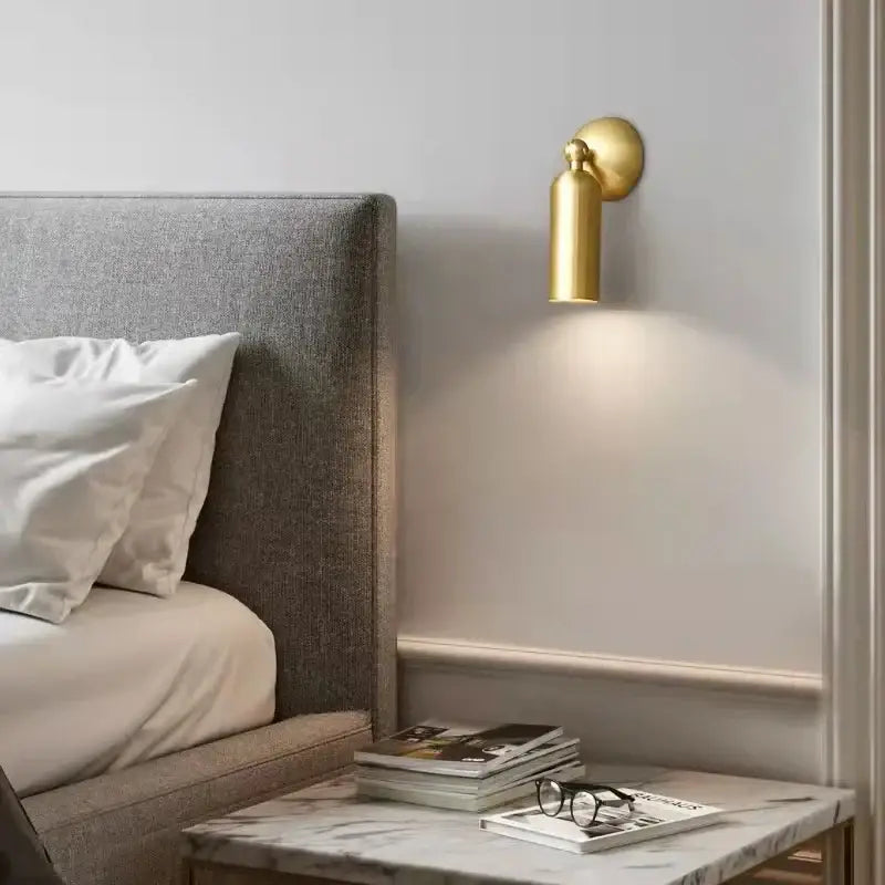 Gold Rotatable Wall Spotlight