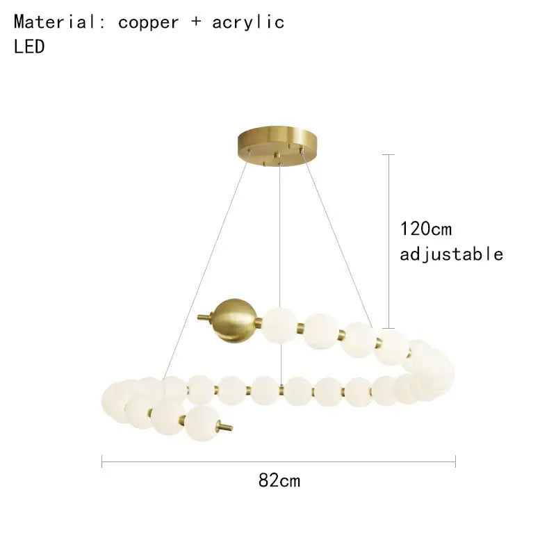 Brass Round Pendant Light