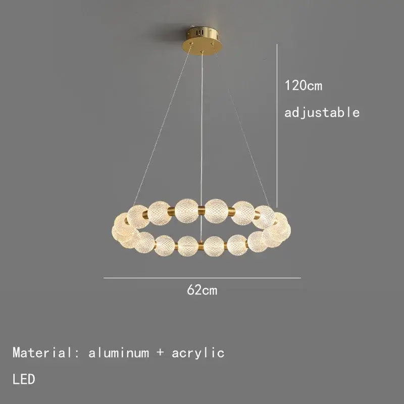 Brass Round Pendant Light