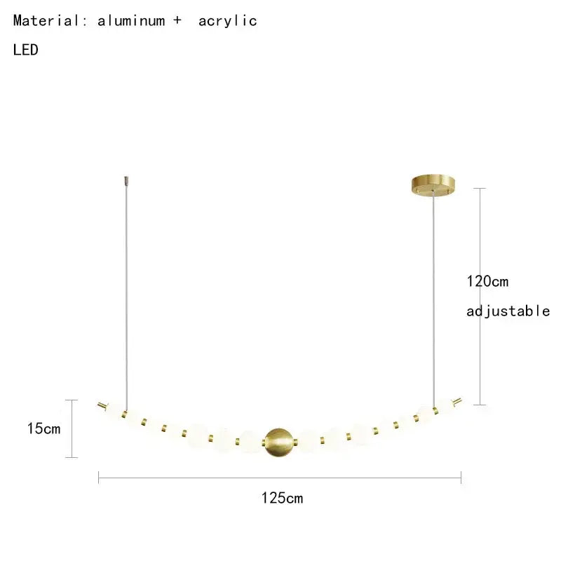 Brass Round Pendant Light