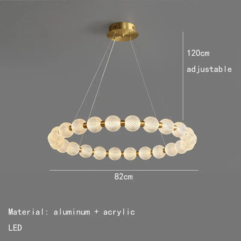 Brass Round Pendant Light