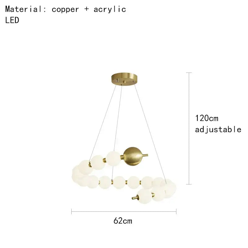 Brass Round Pendant Light