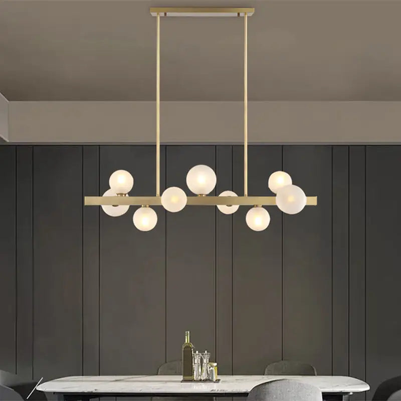Brass Globe Pendant Light