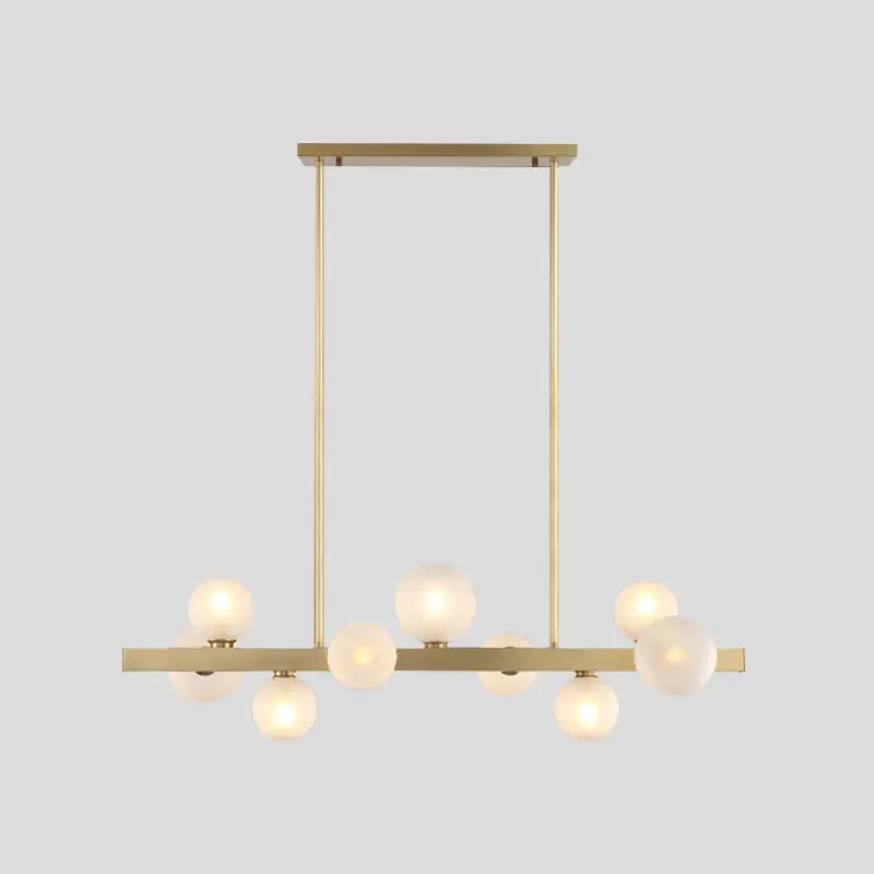 Brass Globe Pendant Light