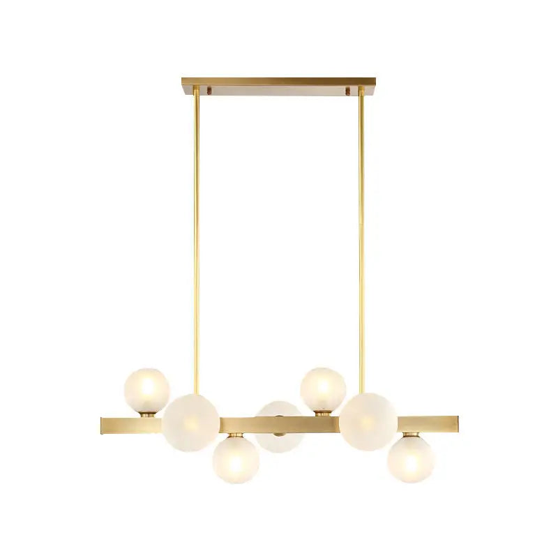 Brass Globe Pendant Light