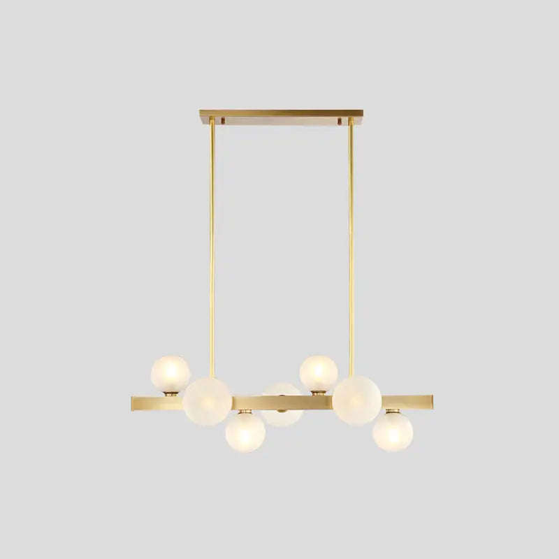 Brass Globe Pendant Light
