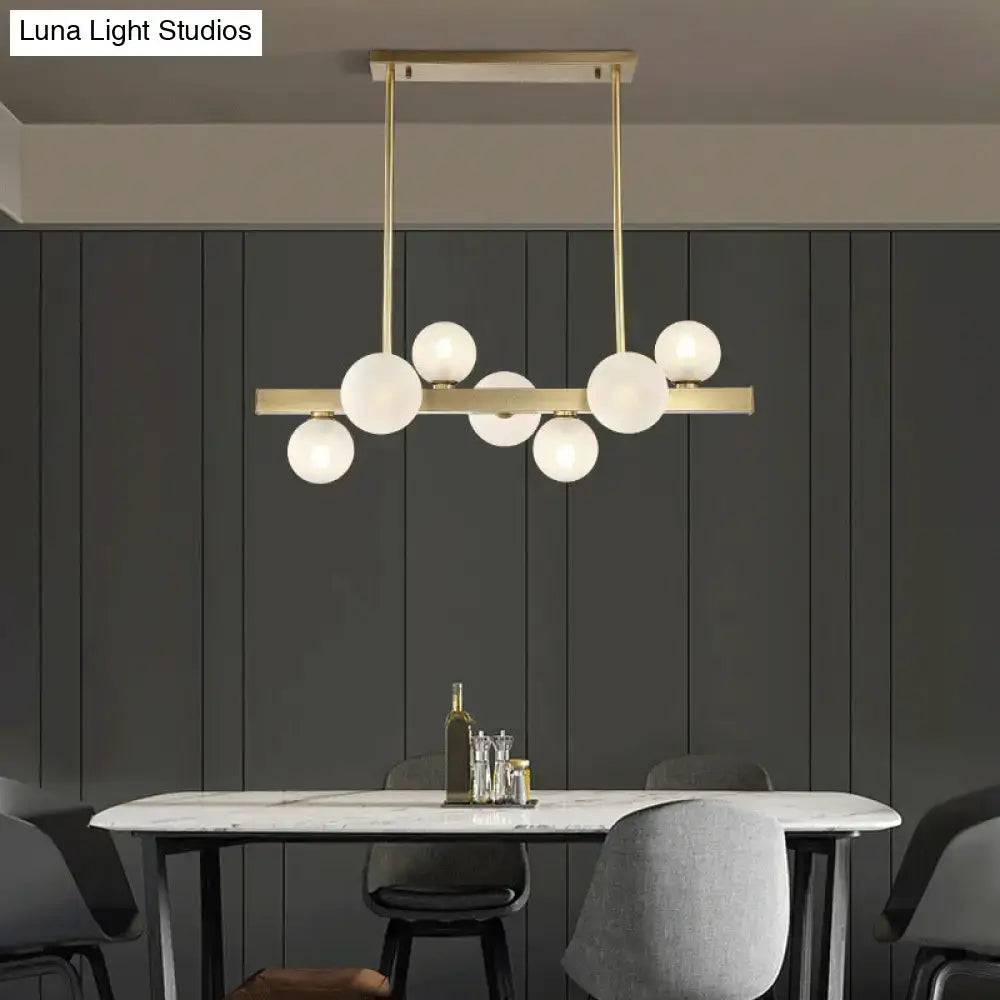 Brass Globe Ceiling Light