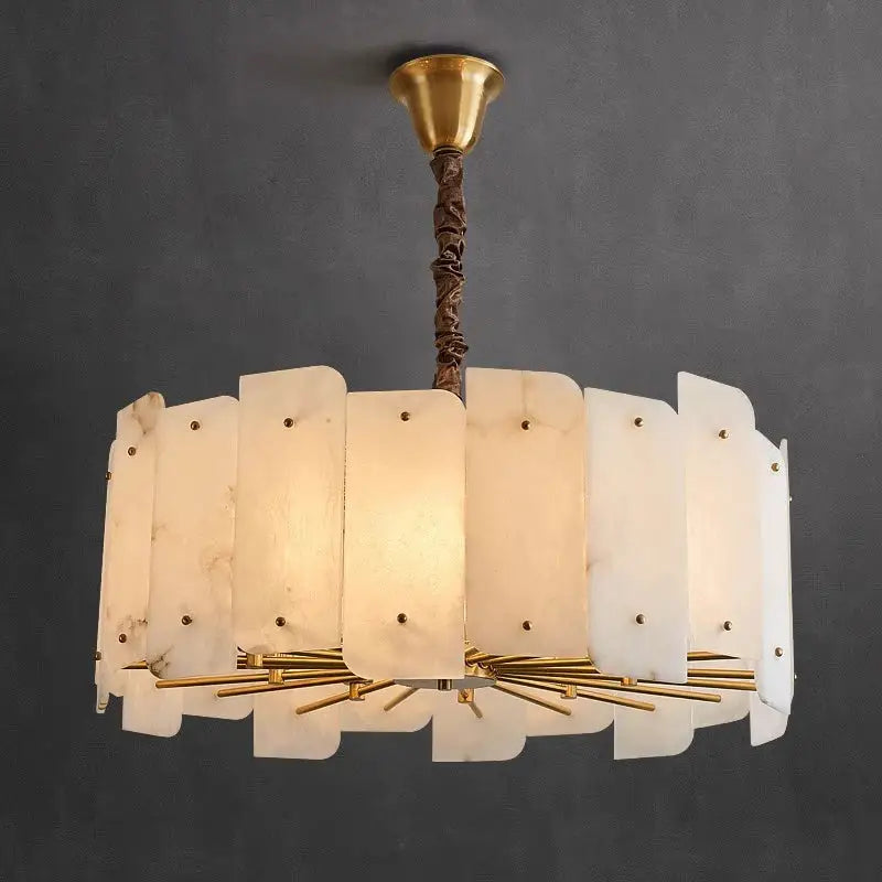 Brass Stone Pendant Light