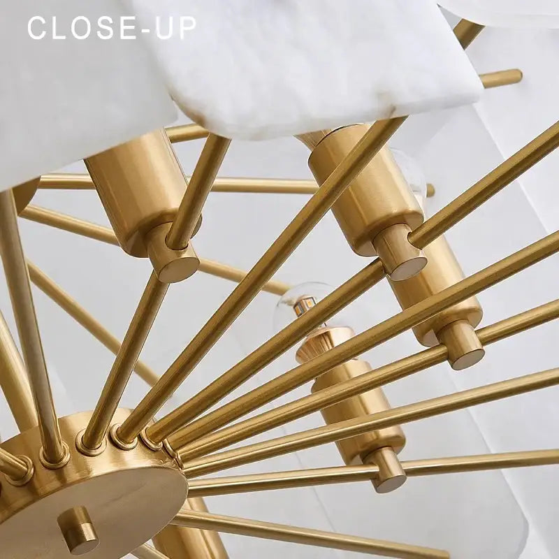 Brass Stone Pendant Light