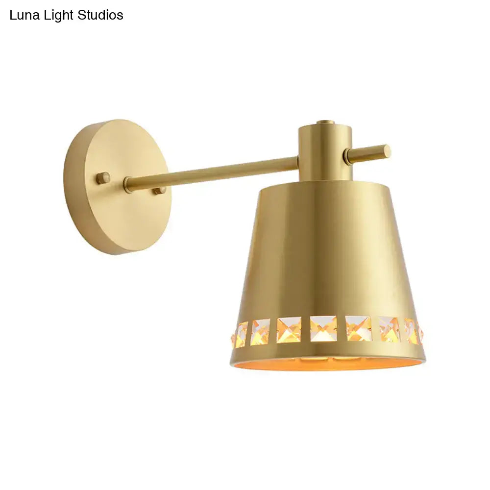Brass Crystal Accent Light