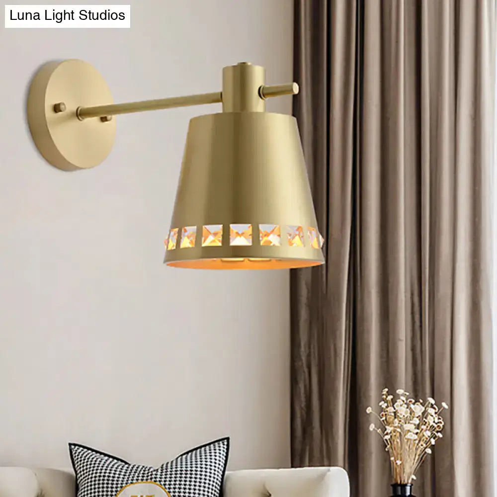 Brass Crystal Accent Light