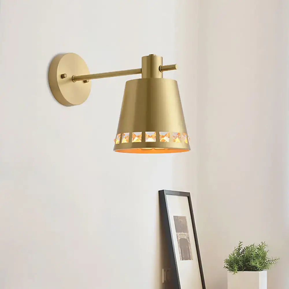 Brass Crystal Accent Light