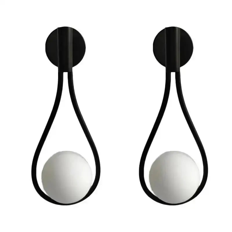 Brass Teardrop Glass Sconce
