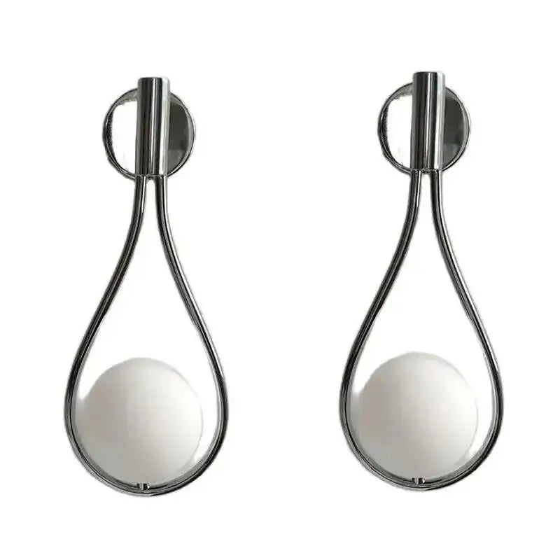 Brass Teardrop Glass Sconce
