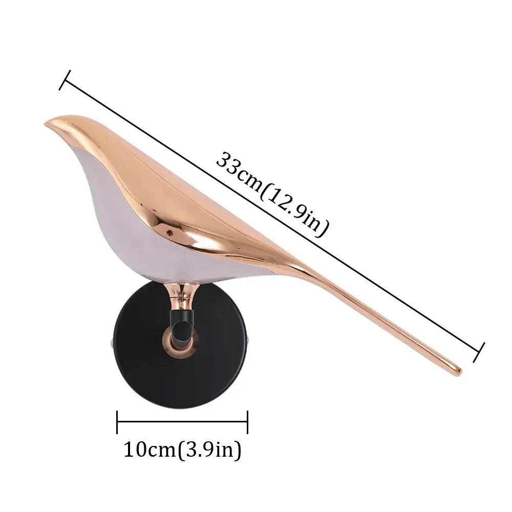 Bronze Bird Wall Sconce Pair