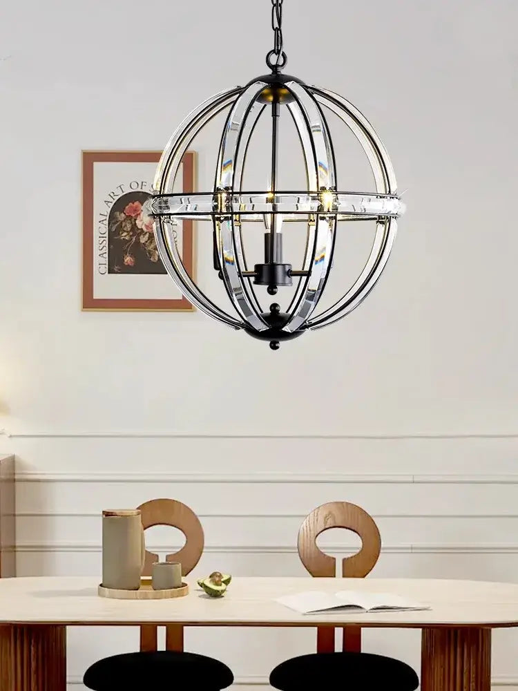 Bronze Globe LED Chandelier