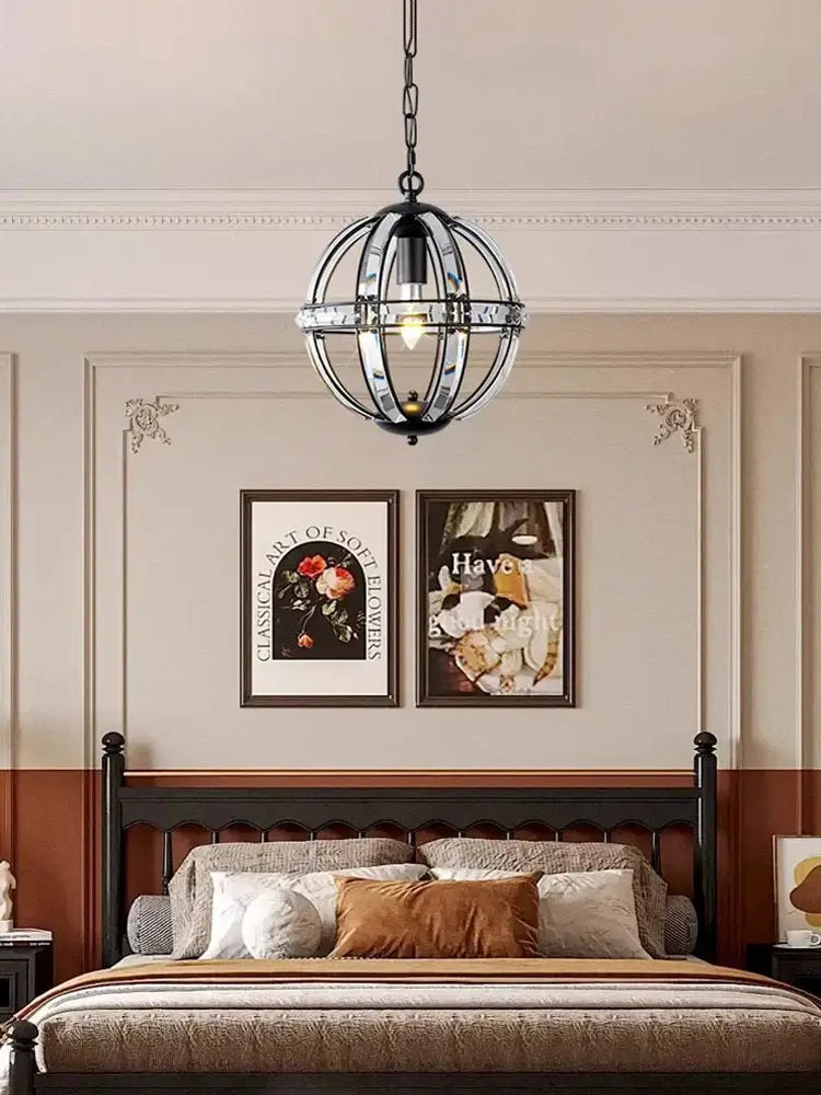 Bronze Globe LED Chandelier