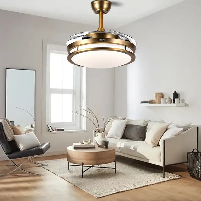 Bronze Circular Ceiling Fan