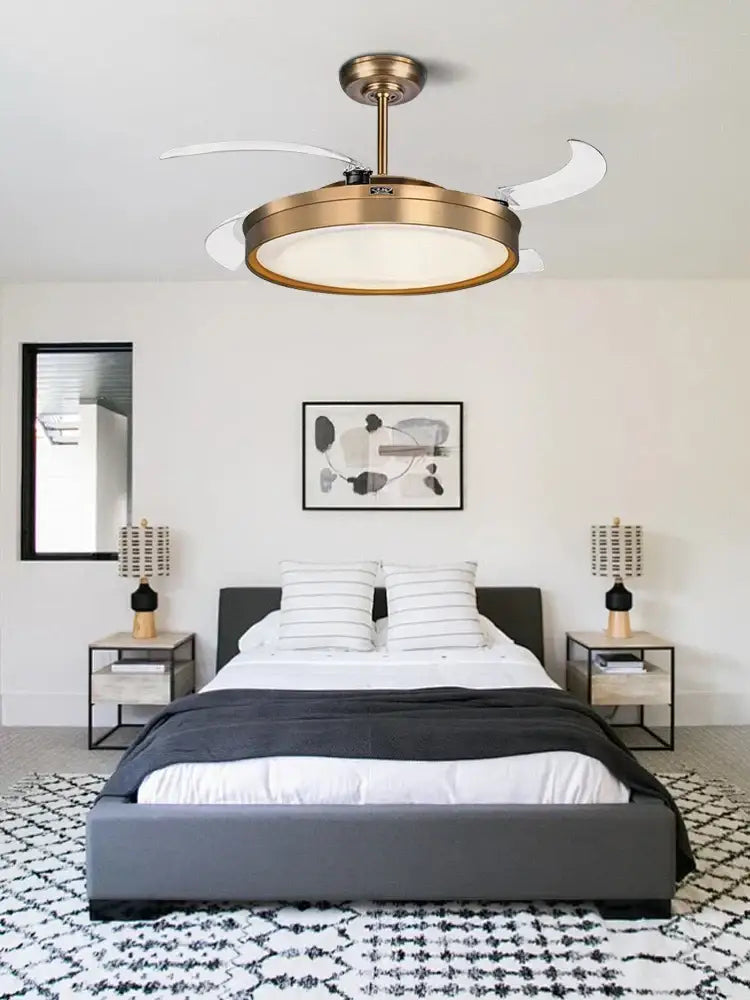 Bronze Circular Ceiling Fan