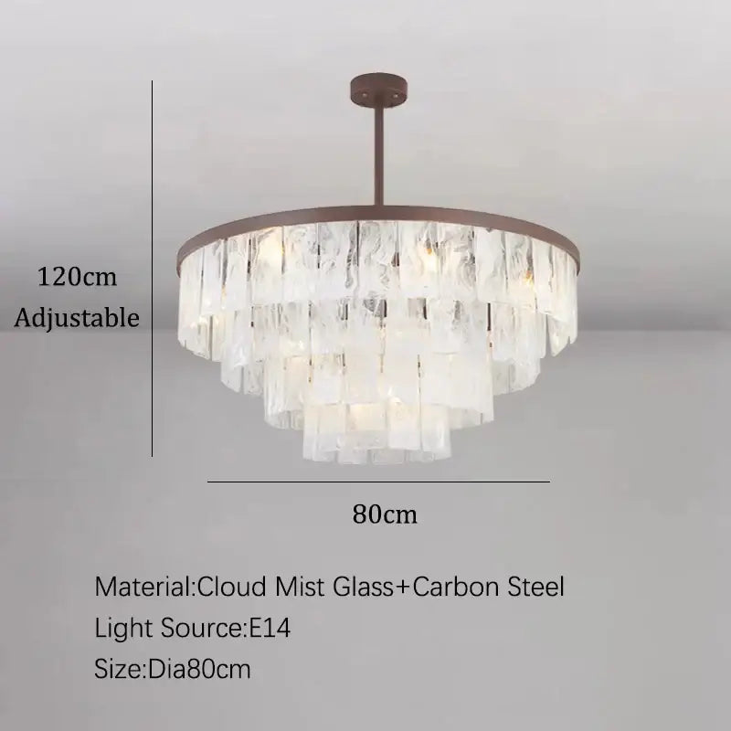 Bronze Cloud Glass Pendant