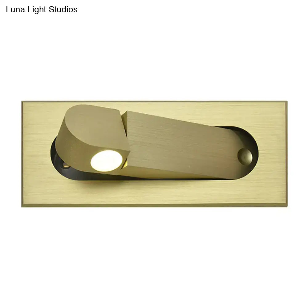 Bronze Rectangular Rotatable Wall Lamp