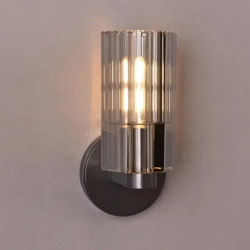 Bronze Copper Crystal Sconce