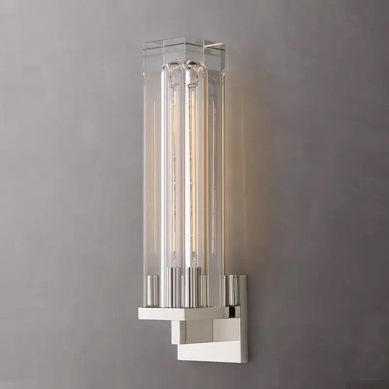 Bronze Copper Crystal Sconce