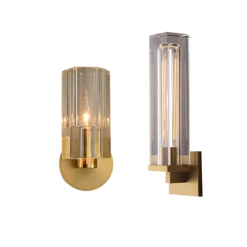 Bronze Copper Crystal Sconce