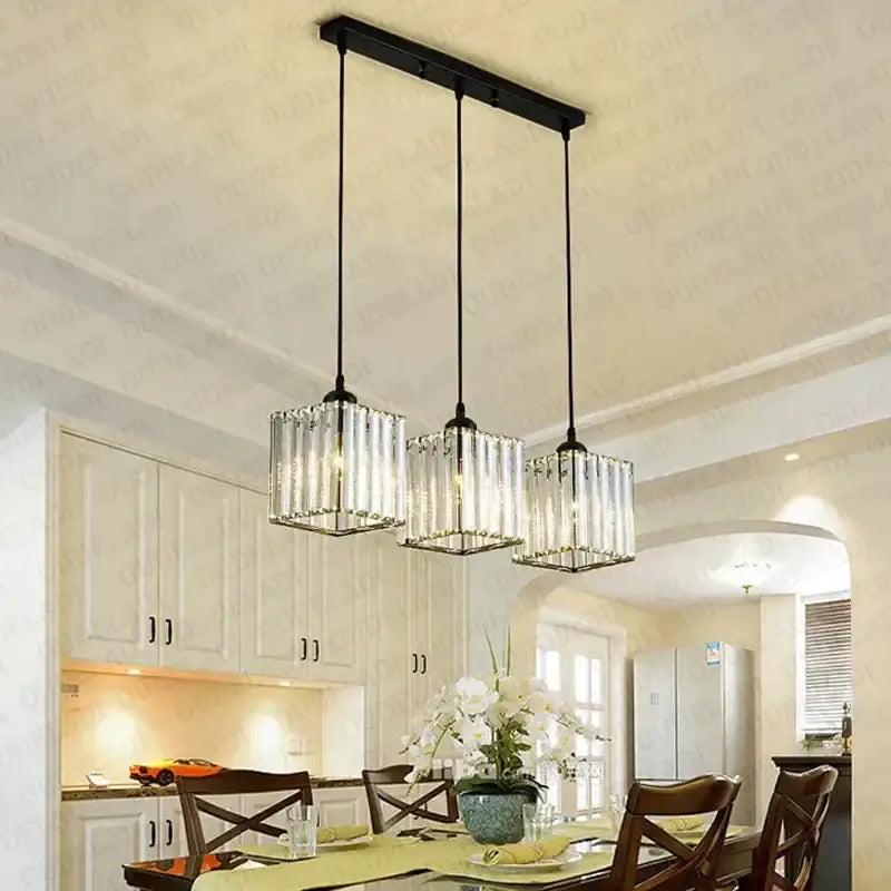 Crystal Trio Pendant Light