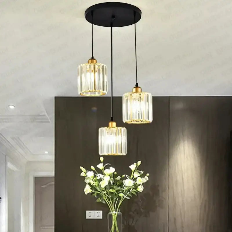 Crystal Trio Pendant Light