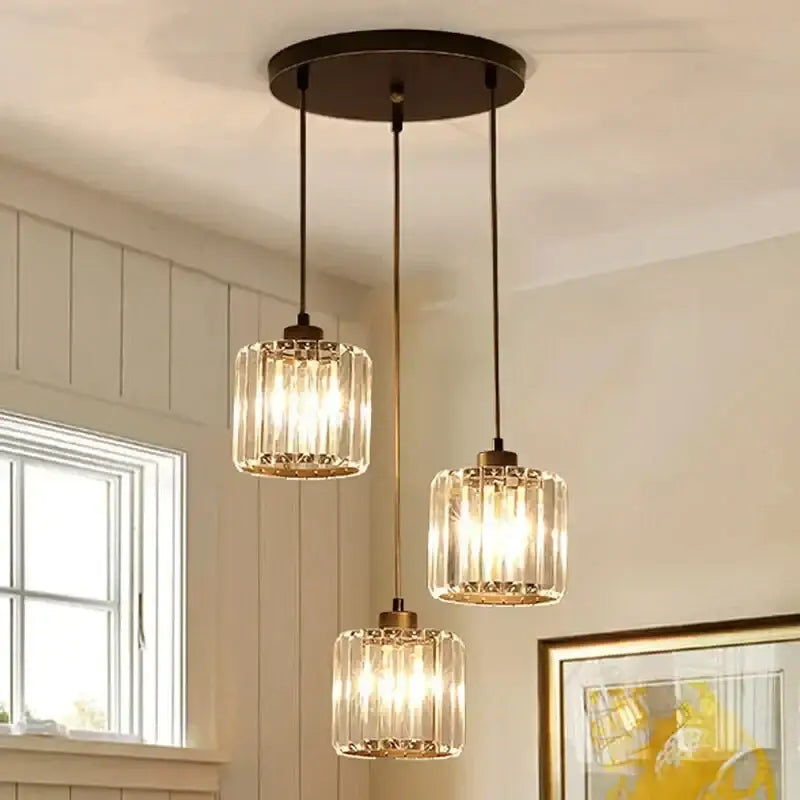 Crystal Trio Pendant Light