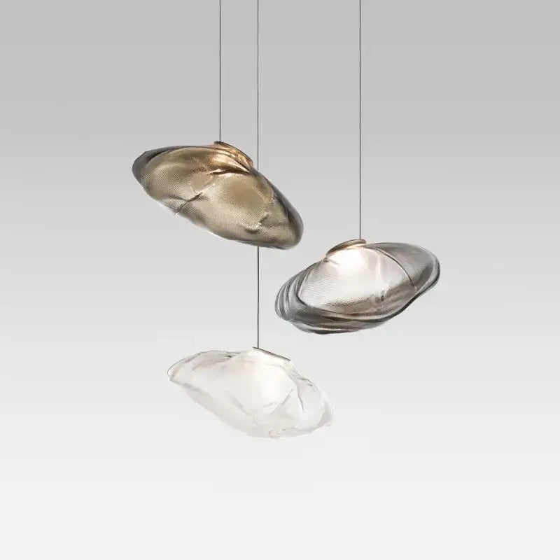 Bronze Glass Cloud Chandelier