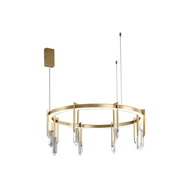 Bronze Crystal Hanging Lamp