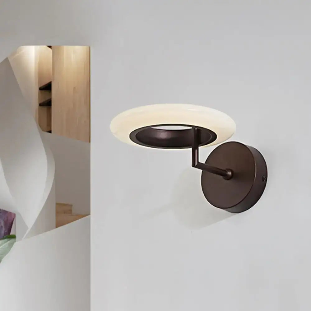 Bronze Round LED Wall Lamp
