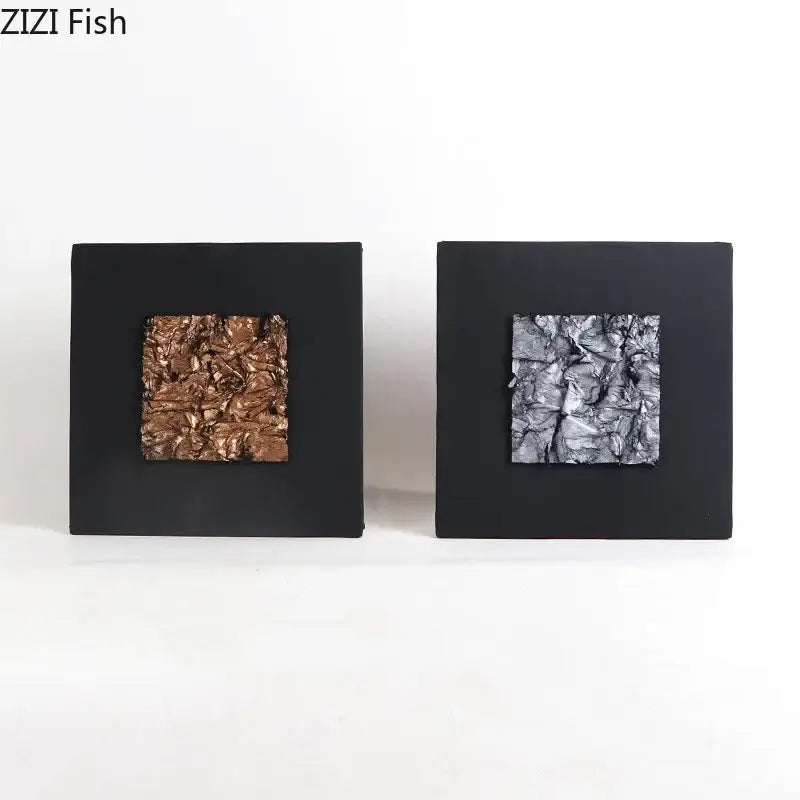 Silver Gilded Fabric Wall Art