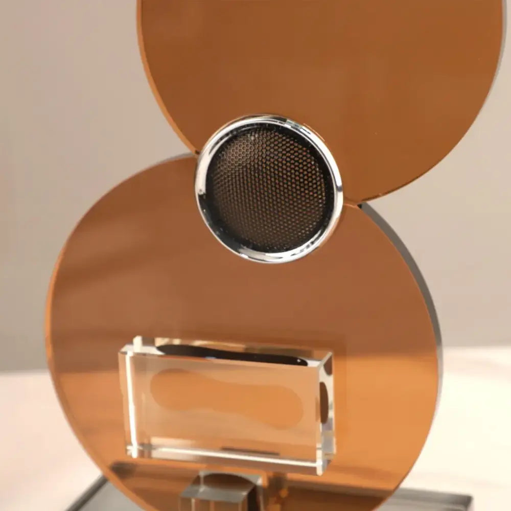 Brown Crystal Guitar Sculpture