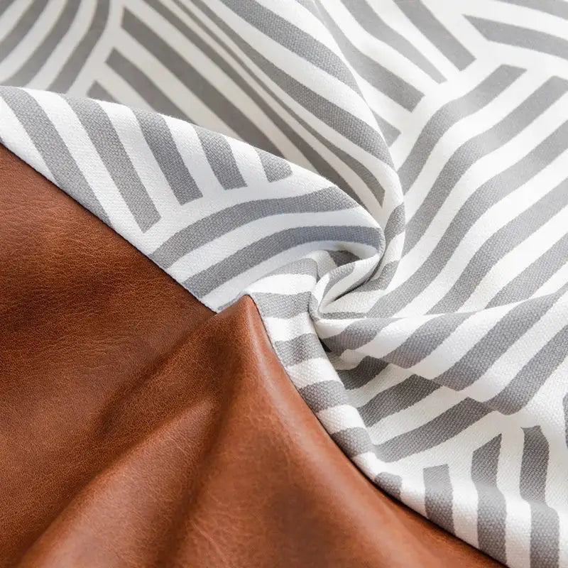 Brown Geometric Pillow Cover