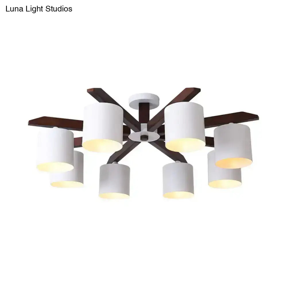 White Brown Ceiling Chandelier