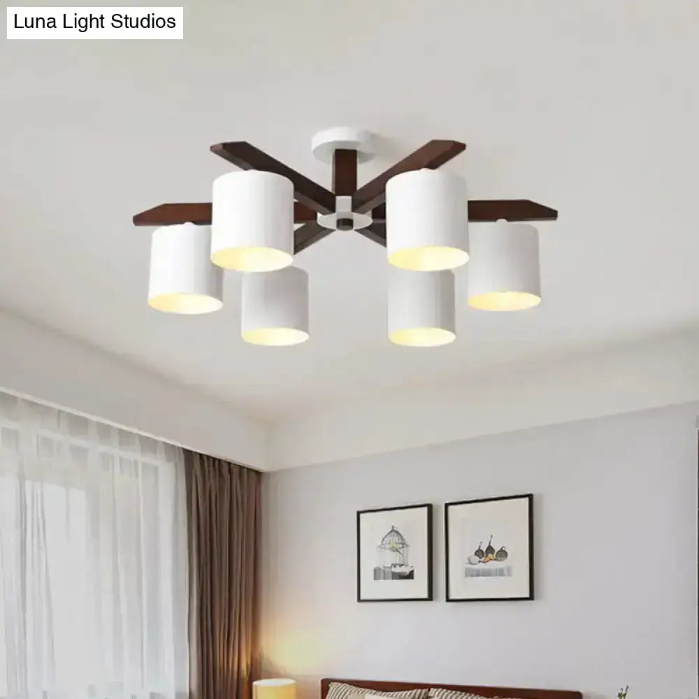 White Brown Ceiling Chandelier